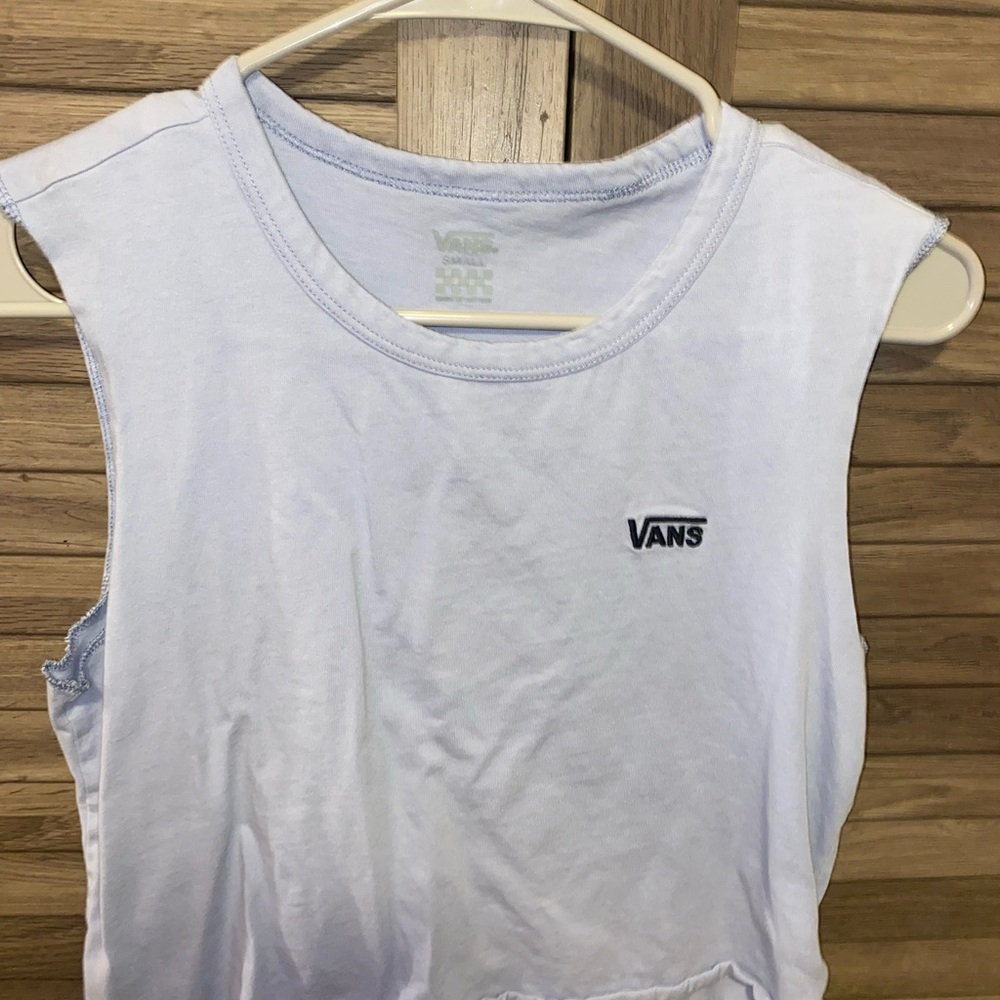 Vans Women's Sky Blue Muscle Tee